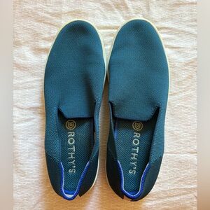 Rothy's Teal Slip-On Loafers